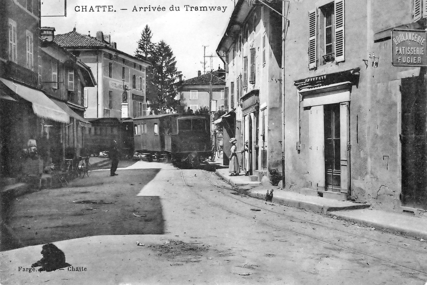 Chatte - Arrivée du tramway